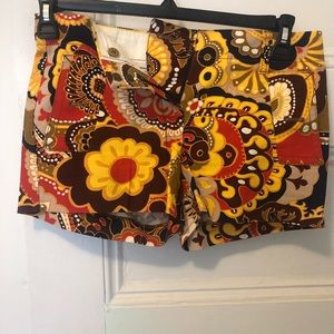 J. Crew City Fit Shorts San Remo print 0